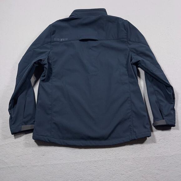 Land Rover Full Zip Softshell Jacket Womens XL Blue Rare Tuck Away Hood NWT‎ - Picture 13 of 16